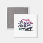 Aimant Graduation Cruise 2025 - Correspondance de voyage  (Recto/Verso)