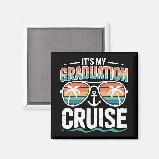 Aimant Graduation Cruise Squad Matching Trip Family Grad  (Recto/Verso)