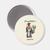 Aimant Graduation de l'aquarelle personnalisée (12) (Recto/Verso)