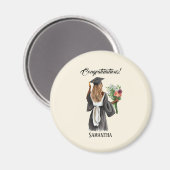 Aimant Graduation de l'aquarelle personnalisée (13) (Recto/Verso)