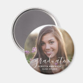 Aimant Graduation Photo Moderne (Recto/Verso)