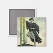 Aimant Graduation vintage, Escalade l'échelle d'entrepris (Recto/Verso)