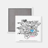 Aimant Graffiti Aqua (Recto/Verso)