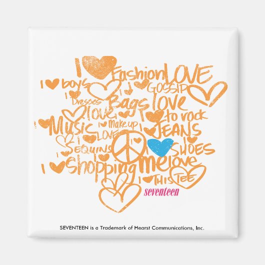 Aimant Graffiti Aqua/Orange (Devant)