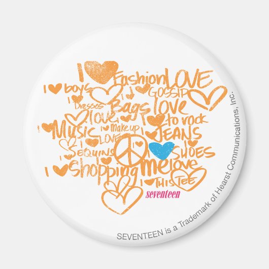 Aimant Graffiti Aqua/Orange (Devant)