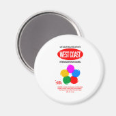 AIMANT GRAFFITI DE LA CÔTE OUEST (Recto/Verso)