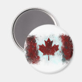 Aimant Graffiti du drapeau canadien (Recto/Verso)