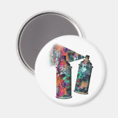 Aimant Graffiti et pinceau Spray Cans (Recto/Verso)