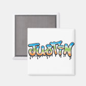 Aimant Graffiti Justin Your Name (Recto/Verso)
