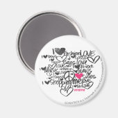 Aimant Graffiti Magenta (Recto/Verso)