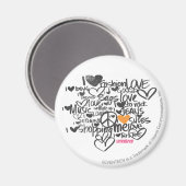 Aimant Graffiti Orange (Recto/Verso)