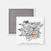 Aimant Graffiti Orange (Recto/Verso)