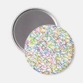 Aimant Graffiti Splatter Motif Abstrait (Recto/Verso)