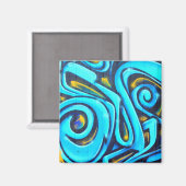 Aimant Graffiti vintage Peinture Street Art (Recto/Verso)