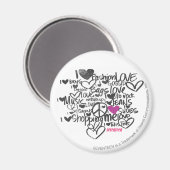 Aimant Graffiti violet (Recto/Verso)