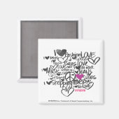 Aimant Graffiti violet (Recto/Verso)