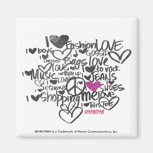 Aimant Graffiti violet (Devant)