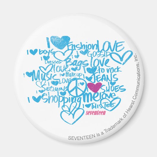 Aimant Graffiti violet/aqua (Devant)