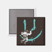 Aimant grafitti astronaute (Recto/Verso)