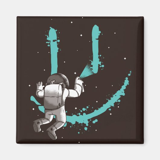 Aimant grafitti astronaute (Devant)