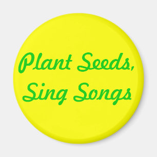 Aimant Graines de plante. Chantez les chansons