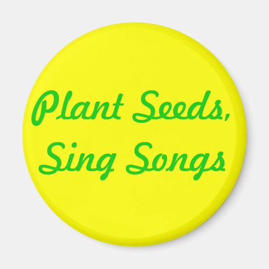 Aimant Graines plantes. Chansons (Devant)