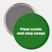 Aimant Graines plantes et chansons - (Recto/Verso)