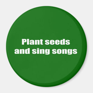 Aimant Graines plantes et chansons -