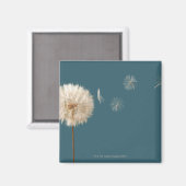 Aimant Graines soufflant des mauvaises herbes (Recto/Verso)