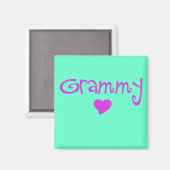 Aimant Grammy avec coeur (Recto/Verso)