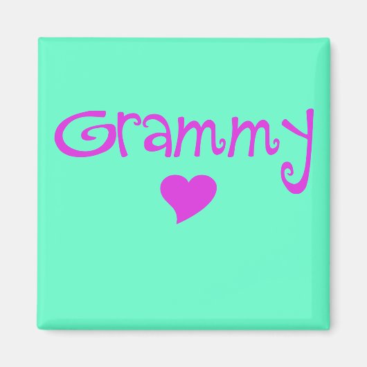 Aimant Grammy avec coeur (Devant)