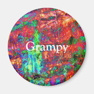 Aimant Grampy d'art Abstrait coloré