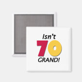 Aimant Grand 70e anniversaire (Recto/Verso)