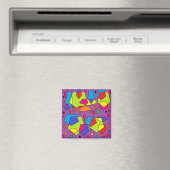 Aimant grand bloc violet art (In Situ (Lave-vaisselle))