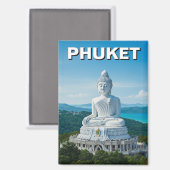 Aimant Grand Bouddha de Phuket Thaïlande (Recto/Verso)