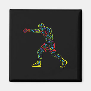 Aimant Grand Boxer Boxer Boxer Sports Graphic Boxing Lo