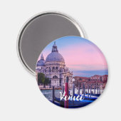 Aimant Grand Canal with gondolas and church in Venice (Recto/Verso)