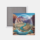 Aimant Grand Canyon Domed 2035 Imagination (Recto/Verso)