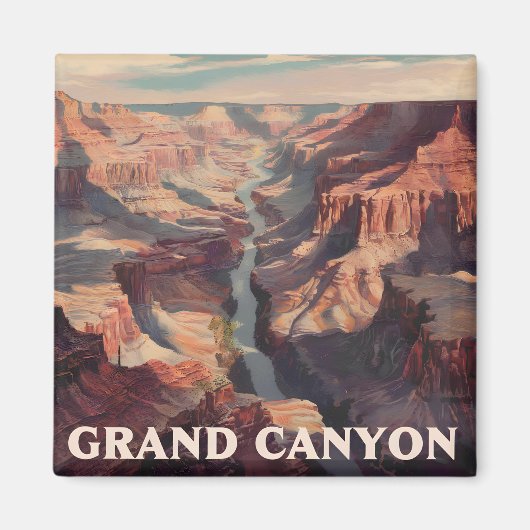 Aimant Grand Canyon USA vintage (Devant)