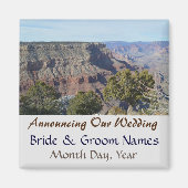 Aimant Grand Canyon Voir mariage Enregistrer la date Magn (Devant)