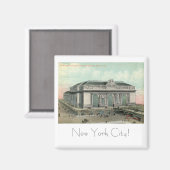 Aimant Grand Central Terminal Station, New York City Vint (Recto/Verso)