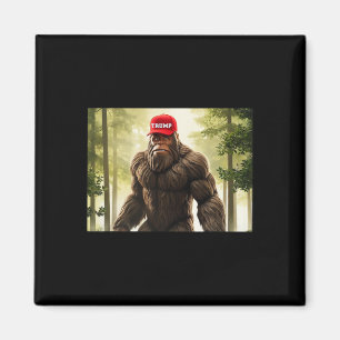 Aimant Grand chapeau Trump de Bigfoot Sasquatch drôle rép