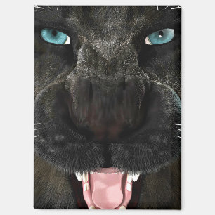 Aimant Grand Chat Panther Noir