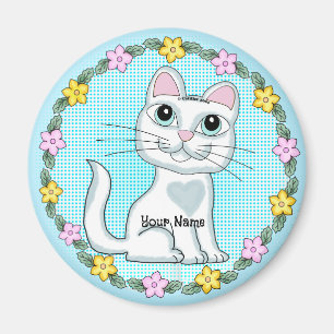 Aimant Grand Chaton aux Grands Yeux