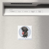Aimant Grand-chien de Labrador Retriever (Noir) (In Situ (Lave-vaisselle))