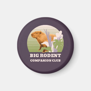 Aimant Grand Club de Compagnons Rongeurs Capybara