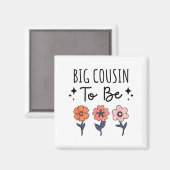 Aimant Grand Cousin à Venir 1ère Annonce de Grossesse de (Recto/Verso)