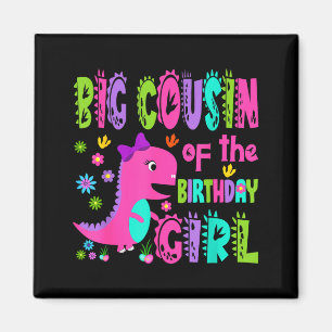Aimant Grand cousin de la fille d'anniversaire saurus rex