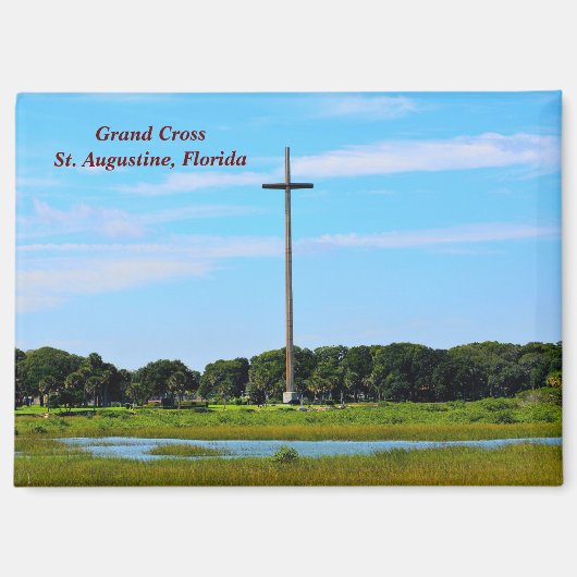 Aimant Grand Cross St. Augustine, Floride (Recto)
