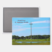 Aimant Grand Cross St. Augustine, Floride (Recto/Verso)